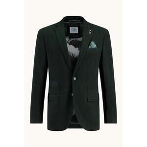 NEW A FISH NAMED FRED men's pique blazer in dark green